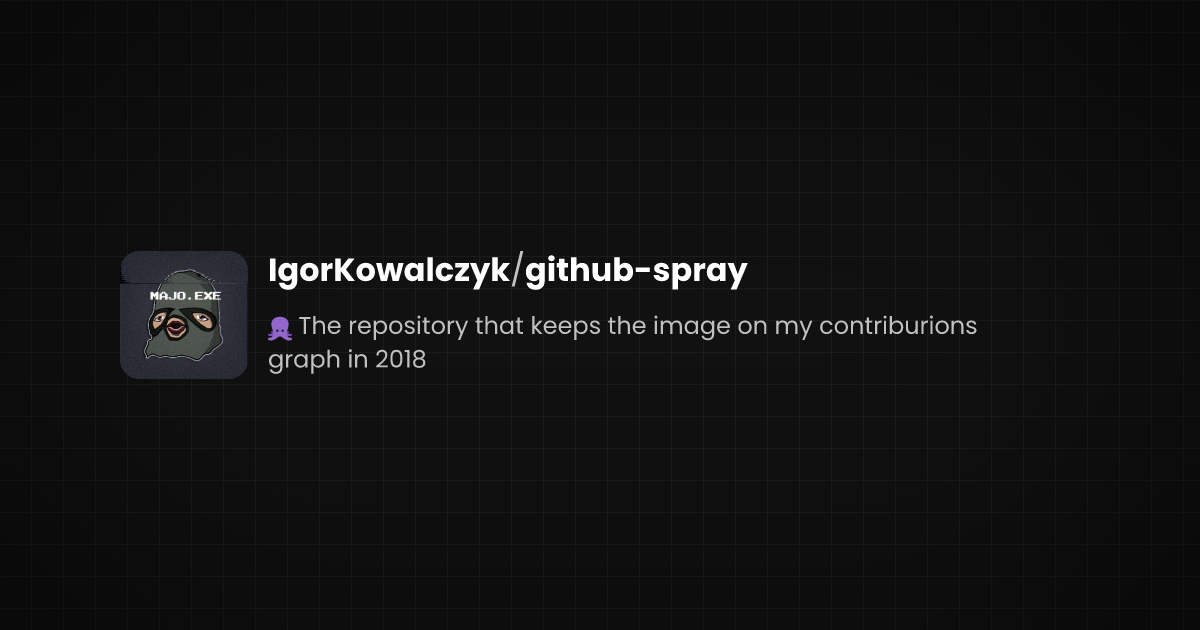 Preview of github-spray